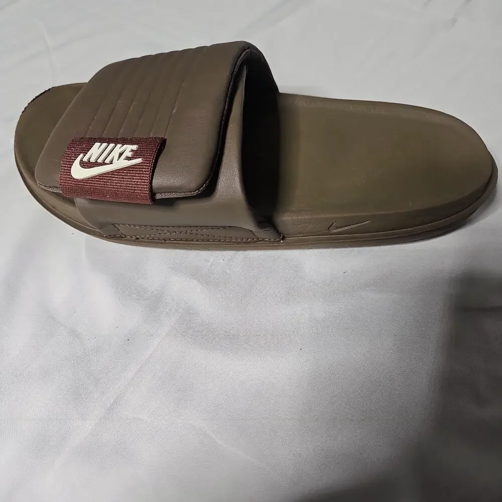 Nike Offcourt Adjust Slides DQ9624-005 Ironstone Men's Sandals Size 8 Brown